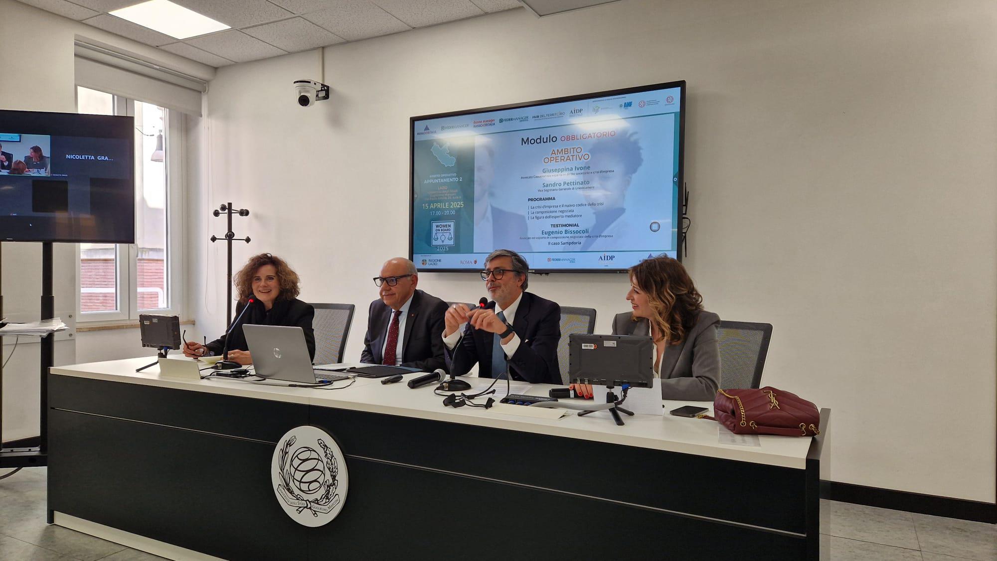 Roma'daki şirketler, '2025'te kadınların' dokuzuncu aşamasında