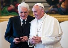 Sergio Mattarella e Papa Francesco (Fotogramma/Ipa)