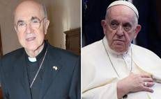 Carlo Maria Viganò e Papa Francesco - Fotogramma