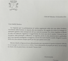 La lettera di Papa Francesco a Mimmo Lucano