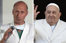 Il dottor Sergio Alfieri e Papa Francesco - Ipa