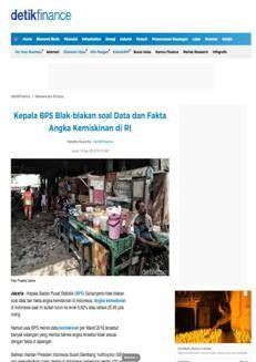 Indonesia: Poverty Decrease According to BPS, But Controversy Remains