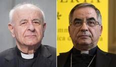 Monsignor Paglia e il cardinale Becciu - Fotogramma /Ipa