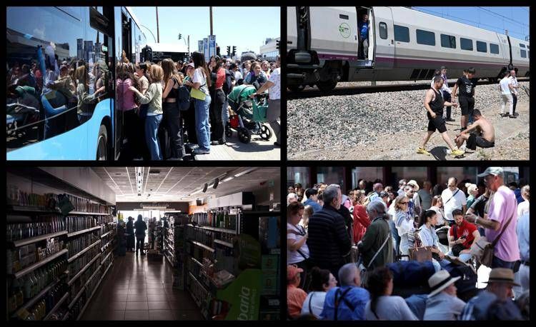 Caos trasporti in Spagna (Afp)