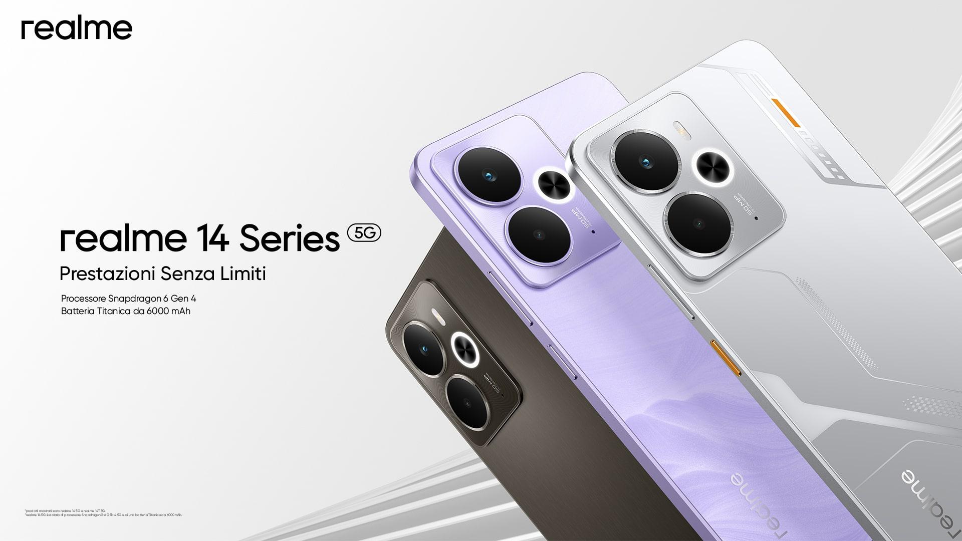 RealMe yeni RealMe 14 5G ve 14t 5G'yi başlattı