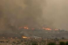 L'incendio in Israele - Afp