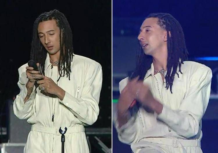 Concerto primo maggio, Ghali 'mollato' dal microfono