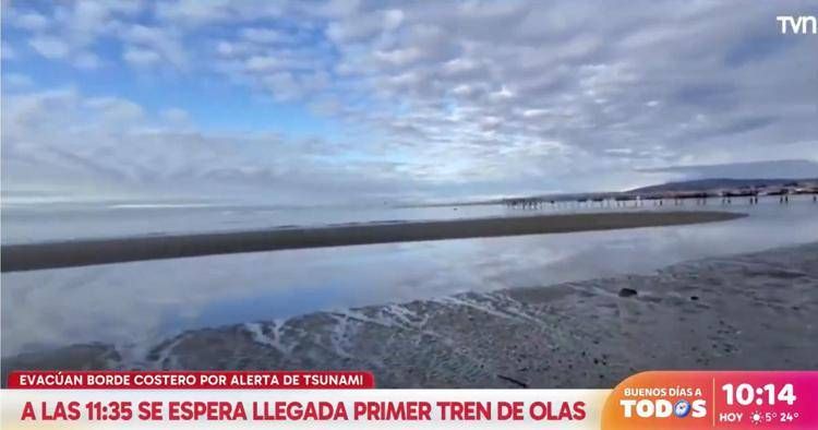 Una spiaggia nella regione di Magallanes