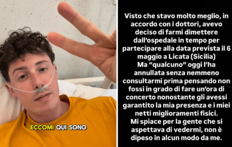 Shade, lo sfogo dall'ospedale: "Mi hanno annullato il concerto, pensano che non ce la faccio"