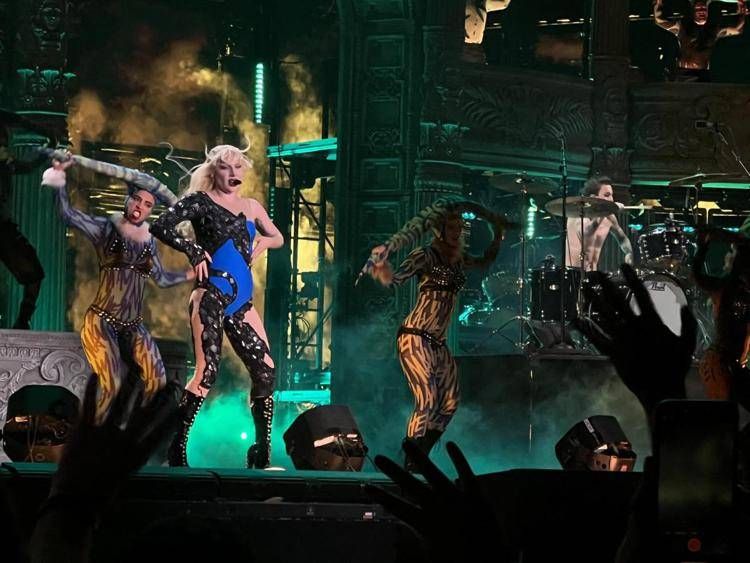 Il concerto di Lady Gaga in Brasile (Afp)