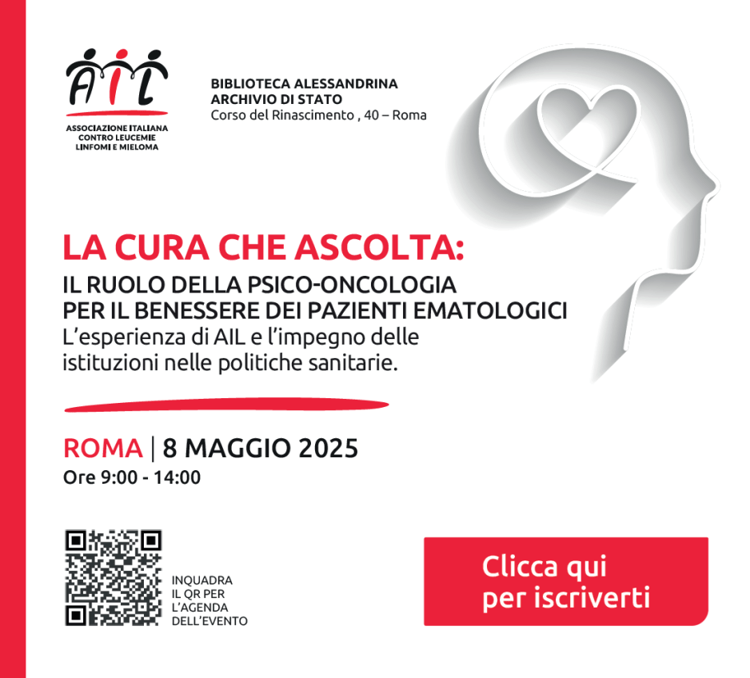 'La cura che ascolta', Ail promuove primo convegno nazionale di psiconcologia