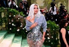 Kim Kardashian al Met Gala 2024 (Ipa/Fotogramma)