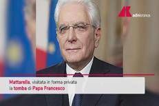 Mattarella in visita alla tomba di Papa Francesco a Santa Maria Maggiore