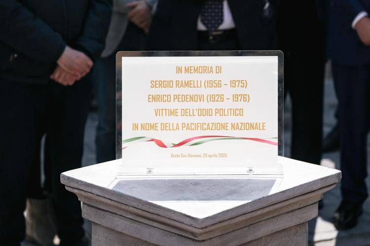 Targa per Sergio Ramelli ed Enrico Pedenovi (Ipa) 