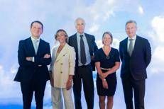 Sandro Pappalardo, Michela Proietti, Giovanni Malagò, Arianna Fontana e Joerg Eberhart 