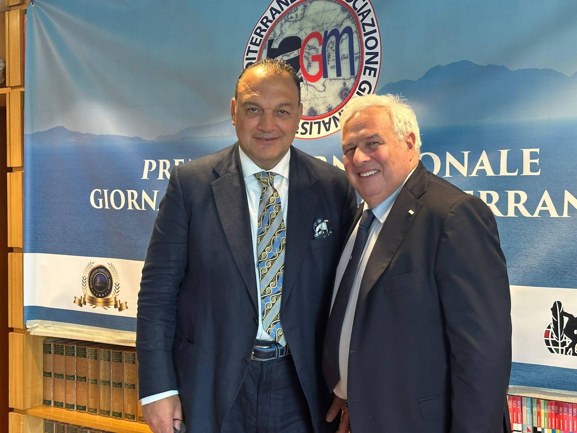 Il giornalista Dundar Kesapli e Gianfranco Coppola