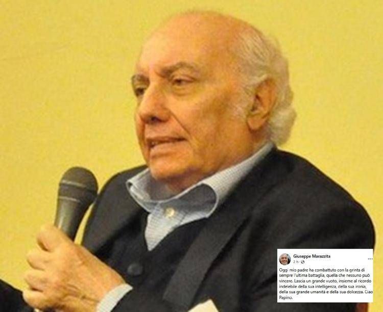 Foto dal post Fb del figlio Giuseppe