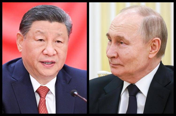 Xi Jinping  e Vladimir Putin (Fotogramma/Ipa)