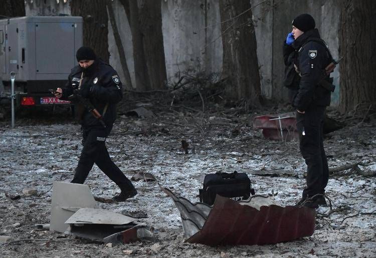 Polizia a Kiev (Afp)