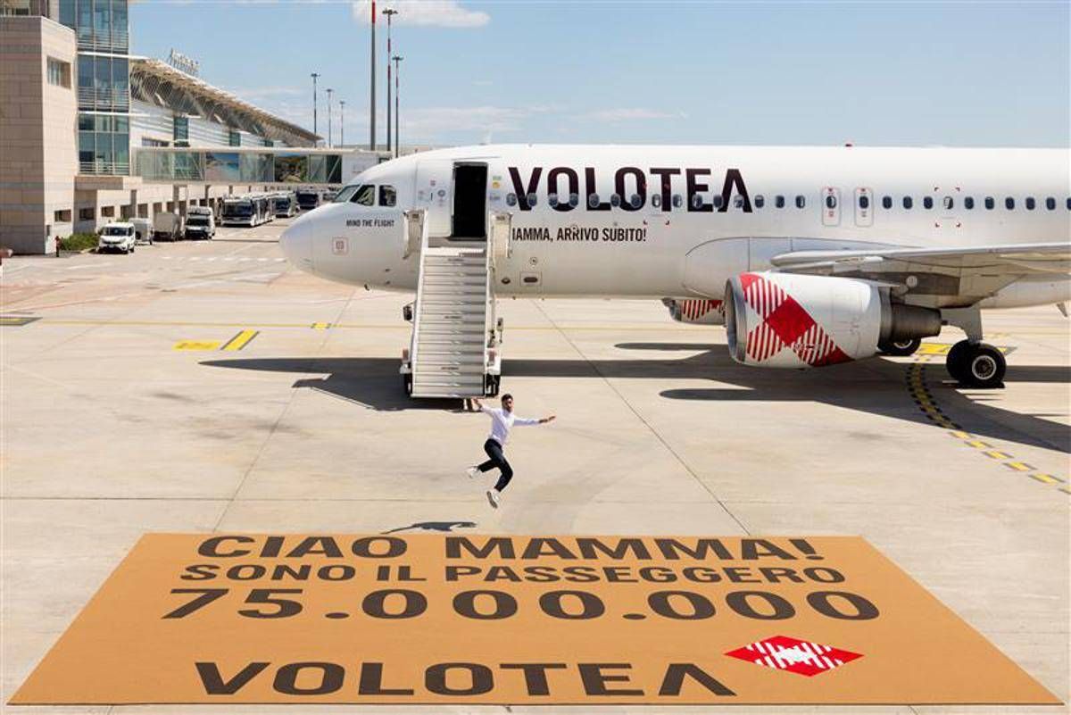 Volotea celebra il passeggero nr. 75.000.000