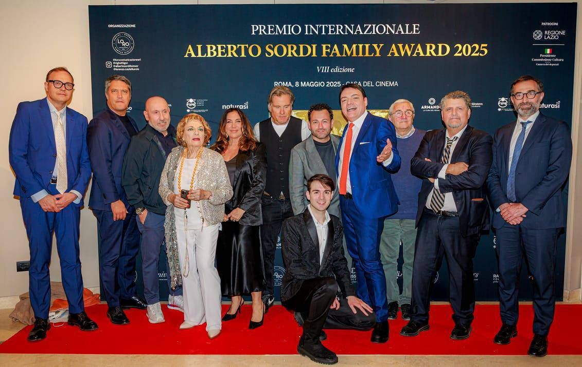 'Alberto Sordi Family Award 2025', i premi consegnati a Roma