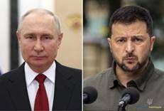 Putin e Zelensky - Afp
