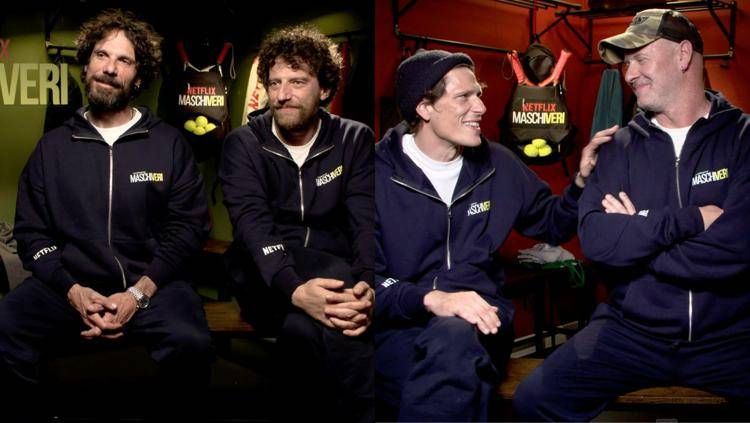 da sinistra: Franceco Montanari, Maurizio Lastrico, Matteo Martari e Pietro Sermonti