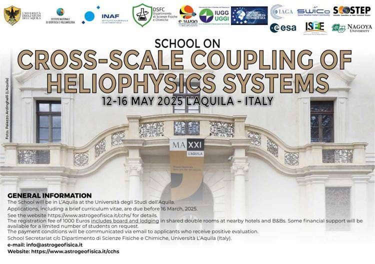 Scuola Internazionale di Eliofisica all'Aquila: un focus sul coupling multi-scala dei sistemi