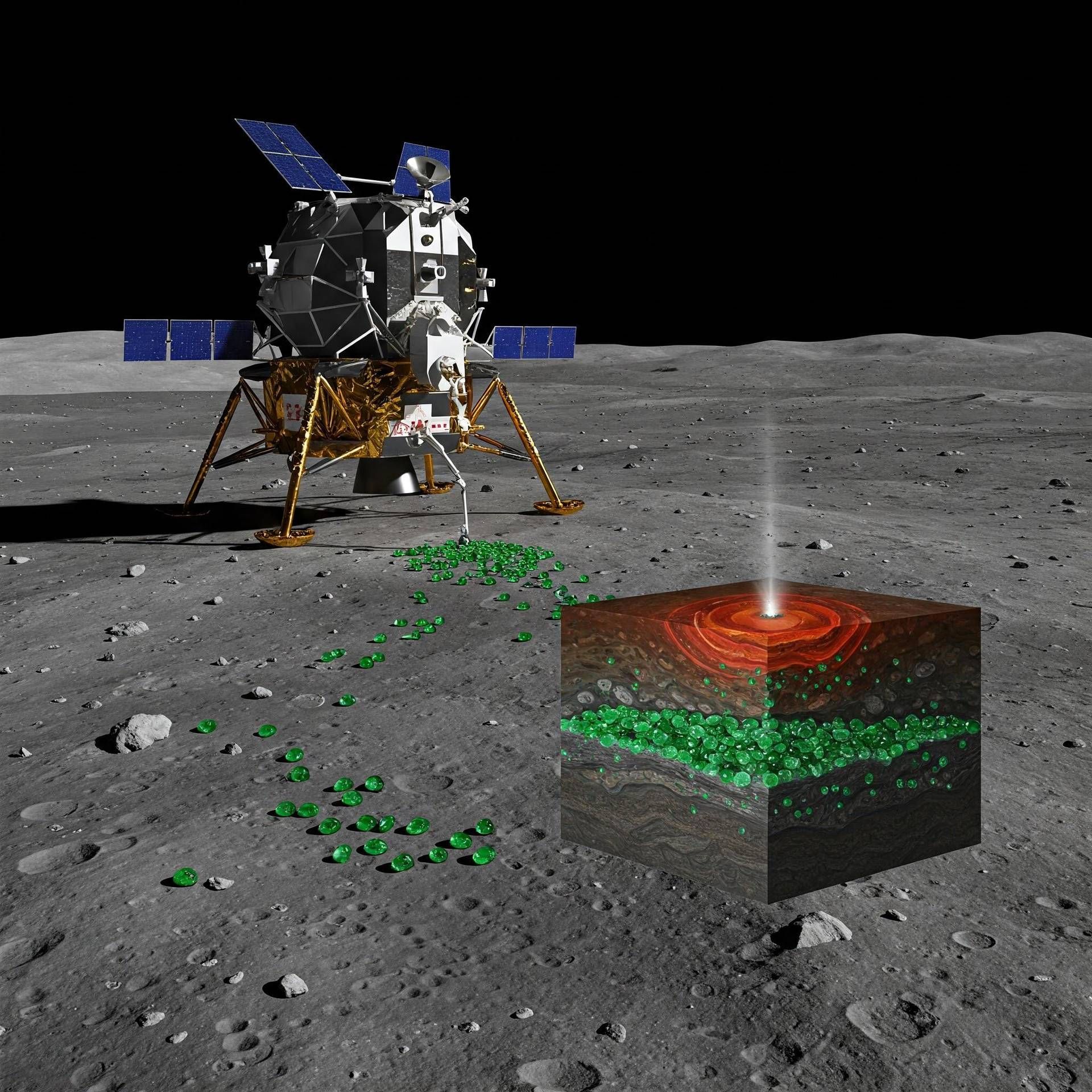 Sfere di vetro lunare di Chang'e-5 rivoluzionano la comprensione dell'interno nascosto della Luna