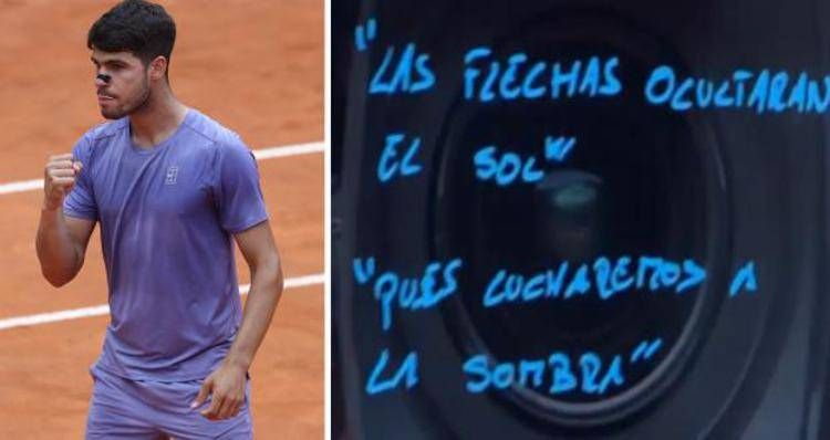 Alcaraz vince agli Internazionali. Poi cita '300' sulla telecamera