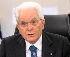 Italy's president Sergio Mattarella 