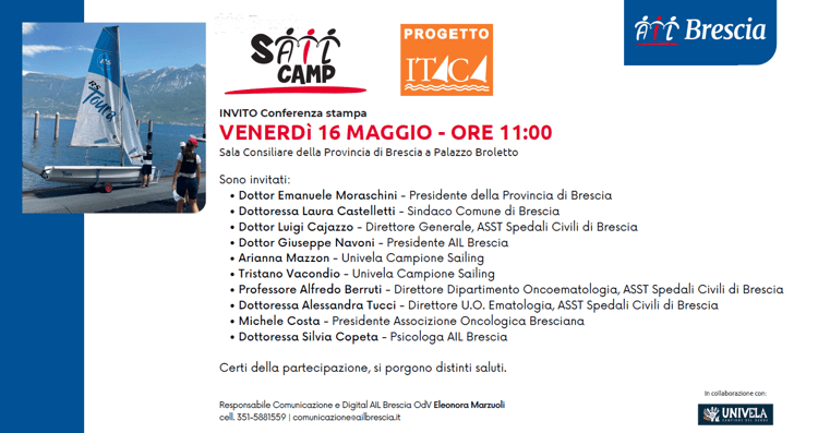 Tumori: tra vela e laboratori torna 'sAil Camp' per la riabilitazione psicologica