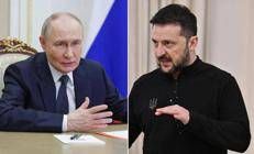 Volodymyr Zelensky e Vladimir Putin - (Afp)