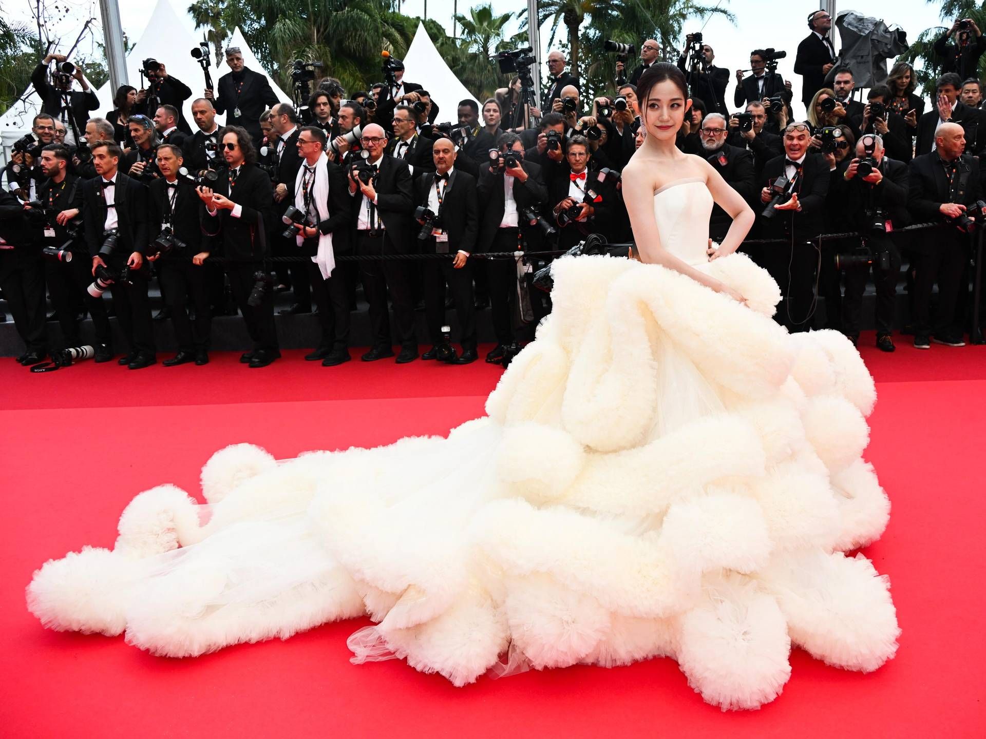 Wan QianHui, red carpet di apertura di Cannes 2025