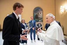 Jannik Sinner e Papa Leone XIV - Vatican Media