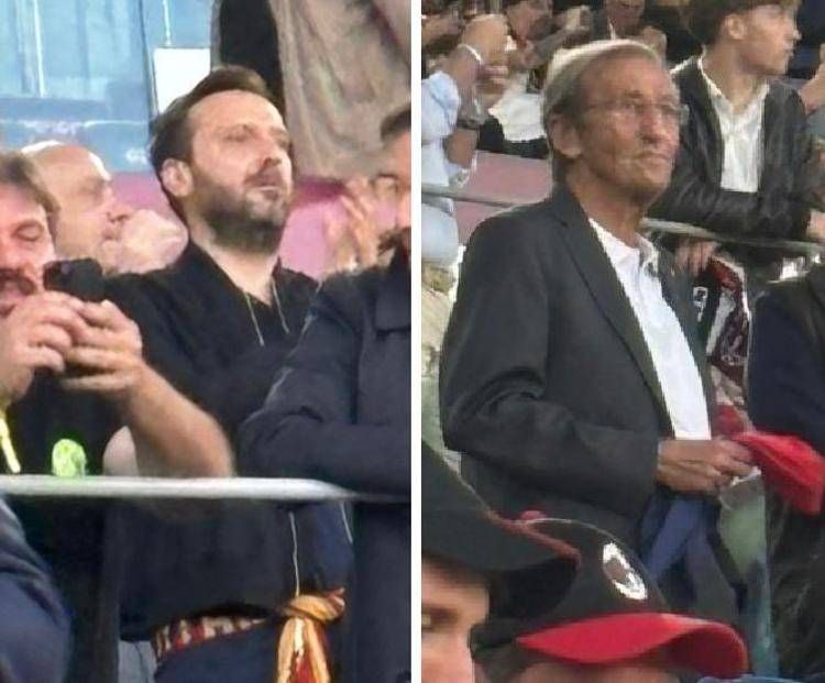 Milan-Bologna, Cesare Cremonini e Gianfranco Fini all'Olimpico: tifosi rossoblu doc per la finale