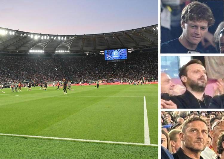 Da Sinner a Cremonini e Totti: stelle e vip per la finale Milan-Bologna