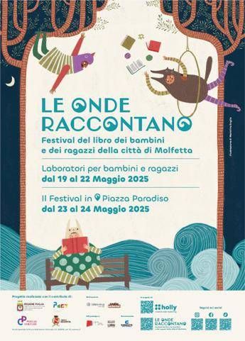“Le Onde Raccontano”: a Molfetta il festival letterario dedicato a bambini e ragazzi