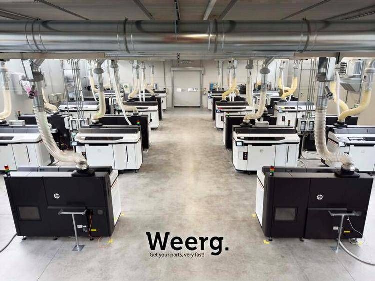 Weerg il leader mondiale nella stampa 3D industriale raggiunge oggi 25 unità! Amplia il proprio parco macchine: 4 nuove stampanti HP MJF 5620 Pro