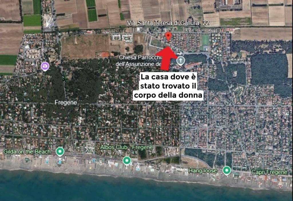 fregene donna morta luogo