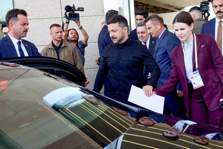 Volodymyr Zelensky a Ankara - Afp