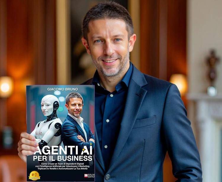 Agenti AI per il Business: il 35° libro di Giacomo Bruno spiega come integrare l’Intelligenza Artificiale nelle Aziende