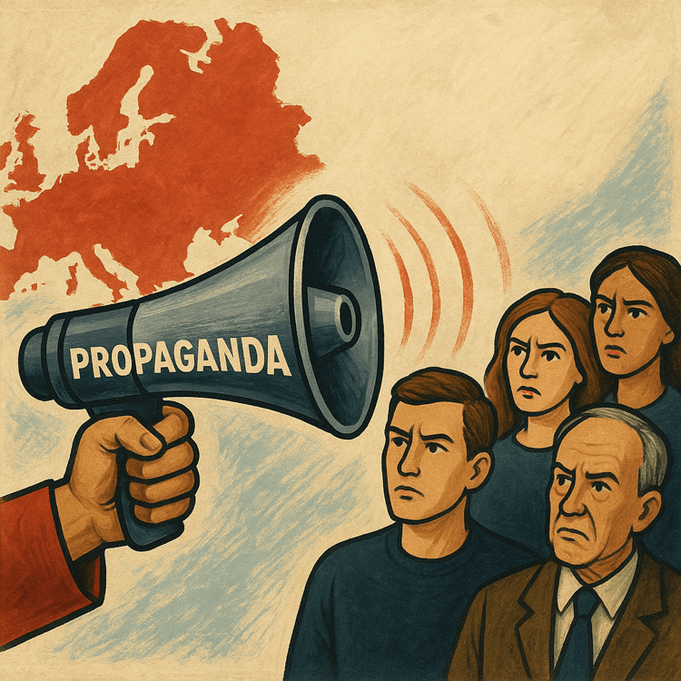 Propaganda russa - Immagine generata con AI