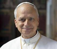 Il ritaglio della foto ufficiale di papa Leone XIV - Vatican Media