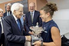 Jasmine Paolini e Sergio Mattarella<b></b>
