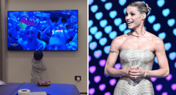 Michelle Hunziker all'Eurovision, la reazione del nipotino Cesare: 