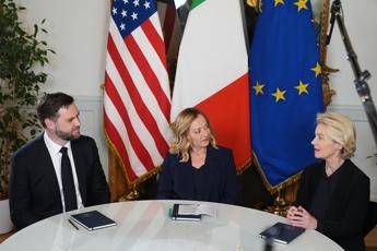 Meloni incontra Vance e von der Leyen: 
