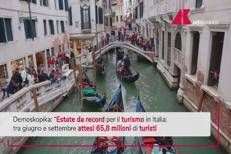 Turismo, in estate 2025 quasi 66 milioni di arrivi in Italia: +3,4%