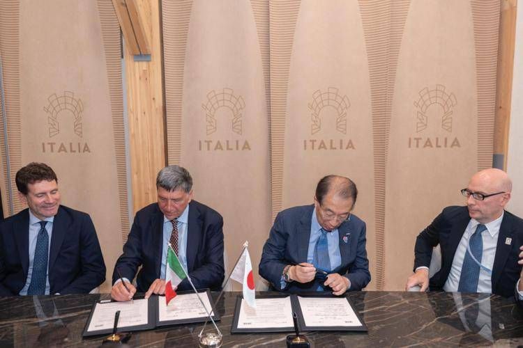 Expo 2025, al padiglione Italia le Camere di Commercio di Roma e Osaka firmano protocollo d'intesa