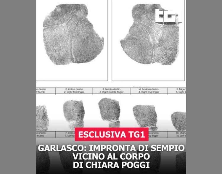 Garlasco, Tg1: "Impronta di Sempio vicino al corpo di Chiara Poggi"